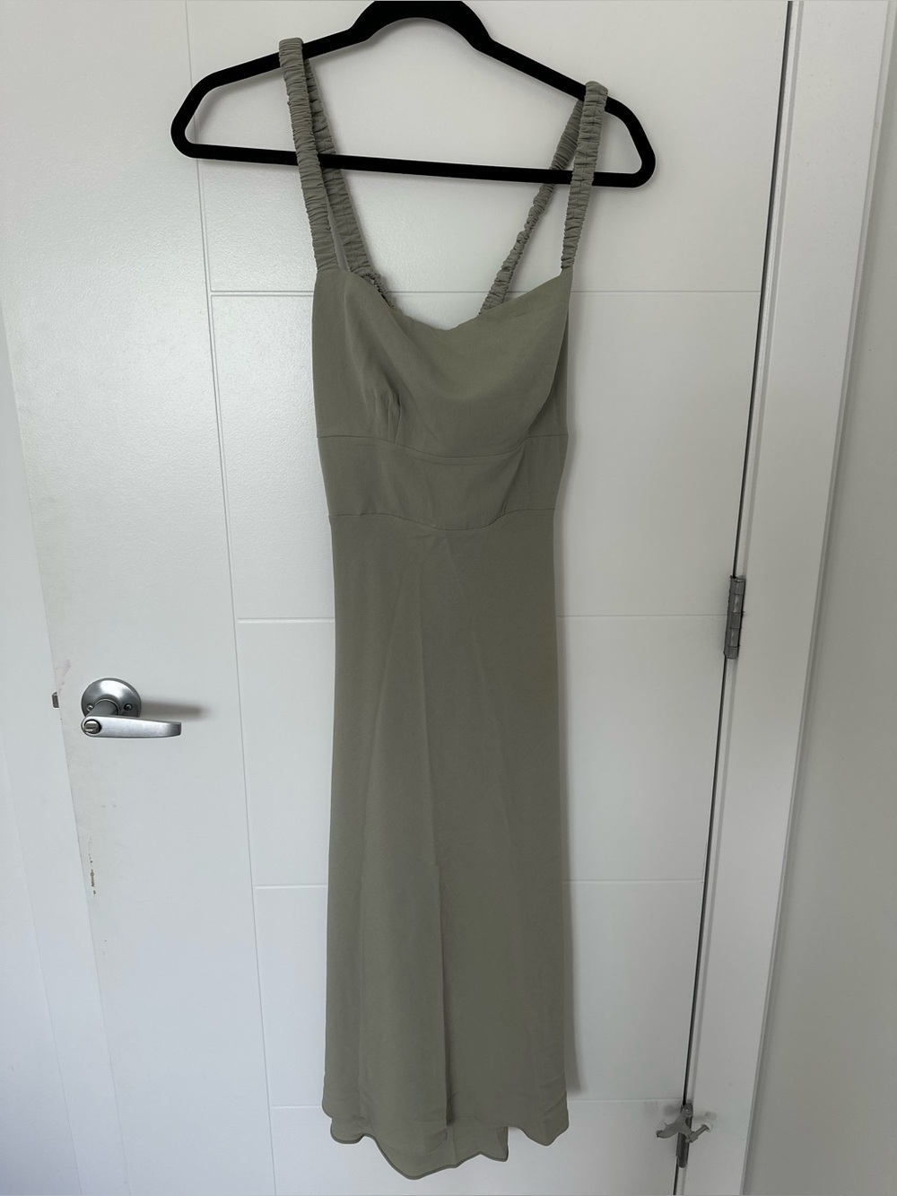 Abercrombie & Fitch Olive Green Midi Dress